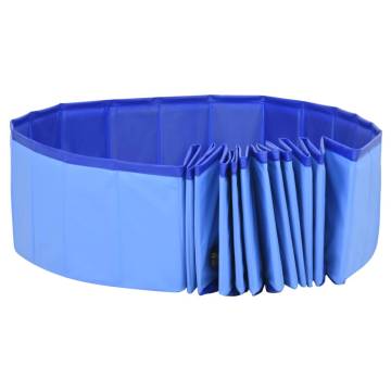 Foldable Dog Swimming Pool - Blue 200x30 cm PVC