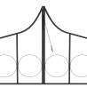 Elegant Black Garden Arch with Gate | 138x40x238 cm Iron