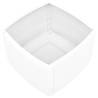 Stylish White Plastic Side Table - 54x54 cm for Gardens