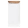 Storage Glass Jars with Bamboo Lid - 4 pcs 1200 ml | HipoMarket