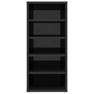 High Gloss Black Shoe Cabinet - Stylish Storage Solution