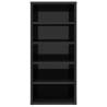 High Gloss Black Shoe Cabinet - Stylish Storage Solution