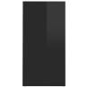 High Gloss Black Shoe Cabinet - Stylish Storage Solution