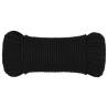 Work Rope Black 5mm 25m Polyester - Durable & Versatile