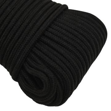 Work Rope Black 5mm 25m Polyester - Durable & Versatile