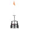 Fishing Trolley Black Steel - Durable & Easy to Transport