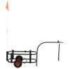 Fishing Trolley Black Steel - Durable & Easy to Transport