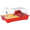 Hamster Cage Red 57x33x26 cm - Safe & Fun Home for Pets