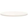 Table Top White Ø70 cm Solid Pine Wood - Durable & Versatile