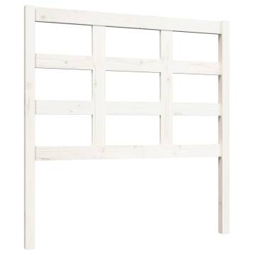 Stylish White Solid Pine Bed Headboard | 95.5x4x100 cm