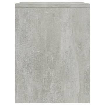 Elegant Concrete Grey Bedside Cabinet - 40x30x40 cm