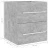 Concrete Grey Sink Cabinet - Stylish Bathroom Storage | Hipo Market