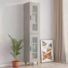 Hanging Wall Cabinet Concrete Grey 34.5x34x90cm - Hipo Market