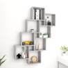 Wall Cube Shelf Concrete Grey 90x15x119 cm Engineered Wood Colour concrete grey Quantity in Package 1 Number of Pieces 