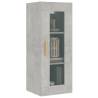 Hanging Wall Cabinet Concrete Grey 34.5x34x90cm - Hipo Market