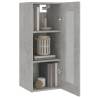 Hanging Wall Cabinet Concrete Grey 34.5x34x90cm - Hipo Market