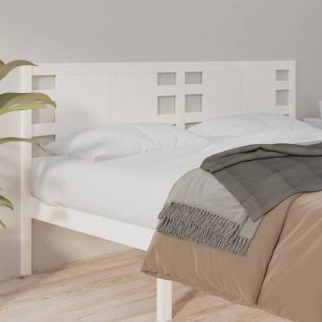 Stylish White Pine Headboard - 126x4x100 cm | HipoMarket