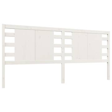 Stylish White Pine Headboard - 126x4x100 cm | HipoMarket