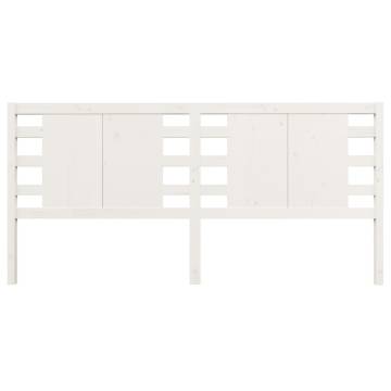 Stylish White Pine Headboard - 126x4x100 cm | HipoMarket