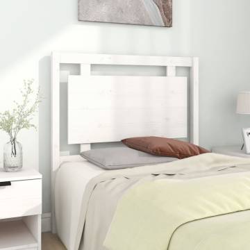 White Bed Headboard - Solid Pine | 95.5x4x100 cm