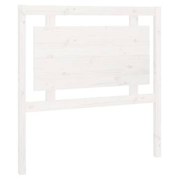 White Bed Headboard - Solid Pine | 95.5x4x100 cm