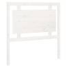 White Bed Headboard - Solid Pine | 95.5x4x100 cm