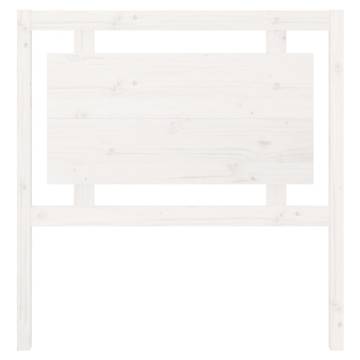 White Bed Headboard - Solid Pine | 95.5x4x100 cm