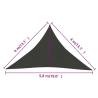 Sunshade Sail 160 g/m² Anthracite 4x4x5.8m - Ideal Outdoor Shelter