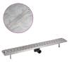 Linear Shower Drain 930x140 mm - Stylish Stainless Steel