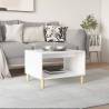 Coffee Table White 60x50x40 cm Engineered Wood Colour white Quantity in Package 1 