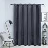 Blackout Curtain with Metal Rings Velvet Anthracite 290x245 cm Colour anthracite Quantity in Package 1 