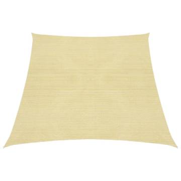 Beige Sunshade Sail 160 g/m² – HDPE for Outdoor Comfort