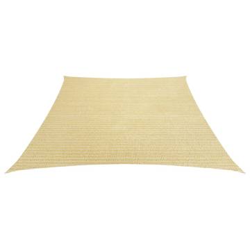 Beige Sunshade Sail 160 g/m² – HDPE for Outdoor Comfort