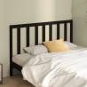 Bed Headboard Black 126x4x100 cm Solid Wood Pine Colour black Size 126 x 100 cm Quantity in Package 1 