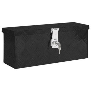 Storage Box Black 50x15x20.5 Aluminium - Durable & Compact