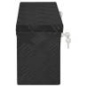 Storage Box Black 50x15x20.5 Aluminium - Durable & Compact