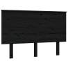 Black Solid Wood Bed Headboard - Stylish & Rustic Charm