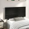 Black Solid Wood Bed Headboard - Stylish & Rustic Charm