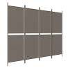 4-Panel Anthracite Room Divider 200x200 cm | Hipomarket UK