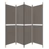 4-Panel Anthracite Room Divider 200x200 cm | Hipomarket UK