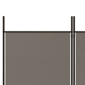 4-Panel Anthracite Room Divider 200x200 cm | Hipomarket UK