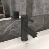 Bathroom Basin Faucet Grey 130x176 mm Colour grey 