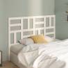 Bed Headboard White 126x4x104 cm Solid Wood Pine Colour white Size 126 x 104 cm Quantity in Package 1 