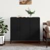 Sideboard Black 90x34x80 cm Engineered Wood Colour black Quantity in Package 1 