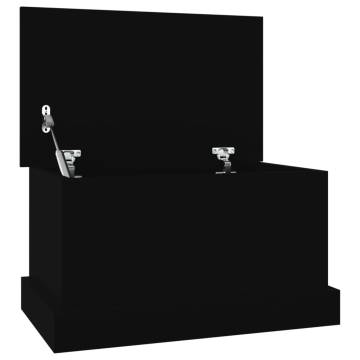 Storage Box Black 50x30x28 cm - Stylish & Practical Solution