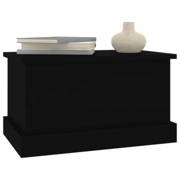 Storage Box Black 50x30x28 cm - Stylish & Practical Solution