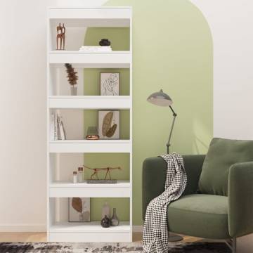 Book Cabinet/Room Divider - White 60x30x166 cm | Hipomarket