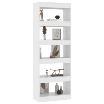 Book Cabinet/Room Divider - White 60x30x166 cm | Hipomarket