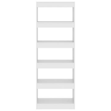 Book Cabinet/Room Divider - White 60x30x166 cm | Hipomarket