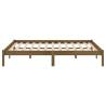 Honey Brown Solid Wood Pine Bed Frame 140x200 cm | Hipo Market